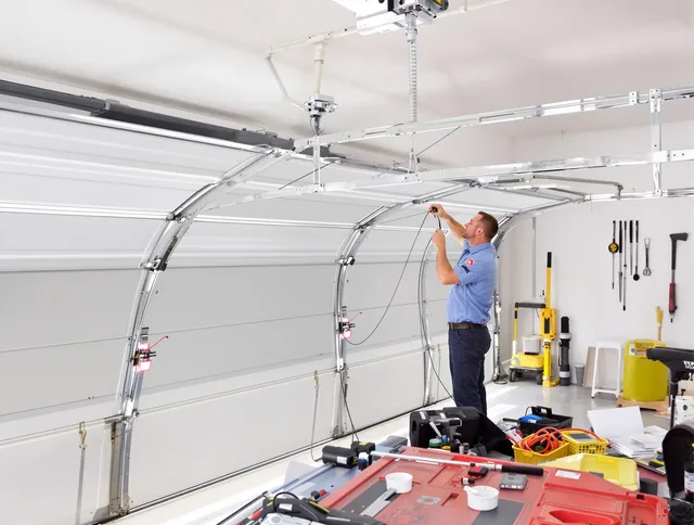 Garage door cable repair service by Bell Garage Door Repair in Bell