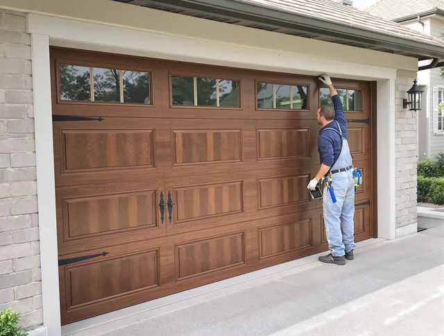 Custom garage door showcase by Bell Garage Door Repair in Bell