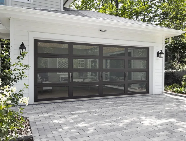 Bell Garage Door Repair design specialist presenting custom garage door options to Bell homeowner