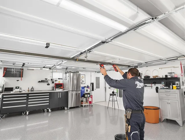 Overhead garage door repair service by Bell Garage Door Repair in Bell